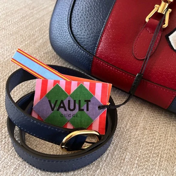 NWT-Gucci Jackie 1961 Handbag, Small, Leather handbag, Yankees,Baseball, Luxury, - Picture 16 of 16